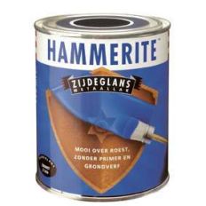 HAMMERITE METAALLAK ZIJDEGLANS ZWART (Z260) 0,75LTR