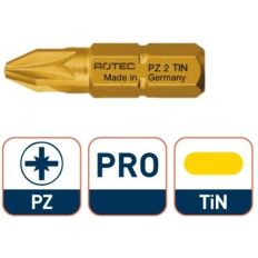 PRO INSERT SCHROEFBIT PZ 2 L=25MM C 6,3 TIN