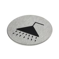 PICTOGRAM RVS ZELFKL. 75MM DOUCHE