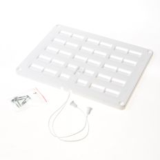 SCHUIFROOSTER KUNSTSTOF WIT SFSL. 25 X 20CM 51530
