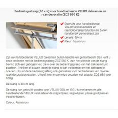 VELUX BEDIENINGSSTOK ZCZ 080