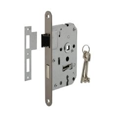 INTERSTEEL WONINGBOUW KLAVIER DAG- EN NACHTSLOT 55 MM RVS GEBORSTELD