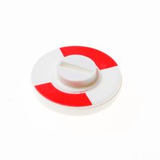 HOPPE ROOD/WIT PLAATJE 5 MM