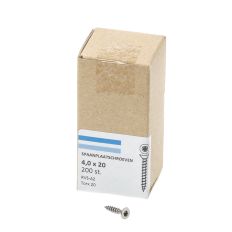 SPAANPLAATSCHROEF RVS-A2 PK TX-20 4.0X20 (200)
