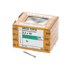HECO TOPIX GLASLATSCHR.3.5X40 LK T10 RVS
