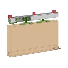 SCHUIFDEURGARNITUUR HUSKY 1800MM ALUM H100E/18AN