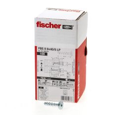 BETONSCHROEF FBS II 6X40/5 GROTE BOLKOP Ø17,5