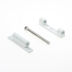 BSW SCHARNIER VOOR KUNSTSTOF DEUREN ZAMAC WIT HOOGTE 80MM