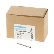 SPAANPLAATSCHROEF RVS-A2 PK PZ-1 3.0X40 (200)