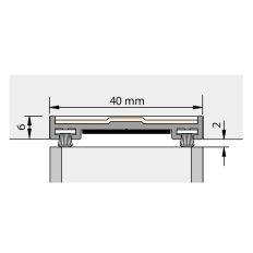 ALPROKON DORPELPROFIEL BRANDWEREND, ALUMINIUM FERNO-TEC NO. 304