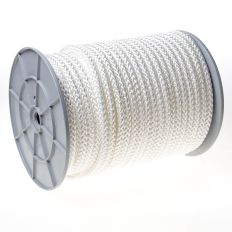 NYLONKOORD GEVLOCHTEN WIT 12MM