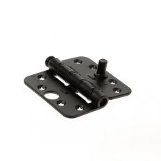 AXA SMART EASYFIX SCHARNIER RONDE HOEK SKG*** ZWART 89X89X3MM