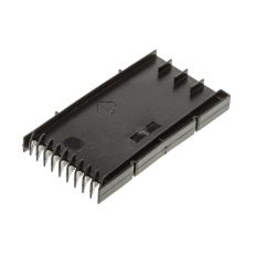 SPOUWVOEGVENTILATEROOSTER KUNSTSTOF T120-5 ZWART, 10X50X95MM (BXHXD)