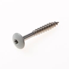 KLEURKOPSCHROEF RVS 4,8X38MM LICHTGRIJS A0342