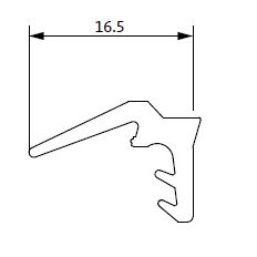 DICHTINGSPROFIEL P1156 ZWART W751037-00-0-6