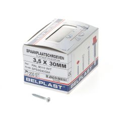 SP.PL.SCHR. GEG/RAL9010 PK 3,5X30