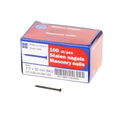 DRAADNAGEL STAAL GEBLAUWD BOMBEKOP 2.0X30 (100)