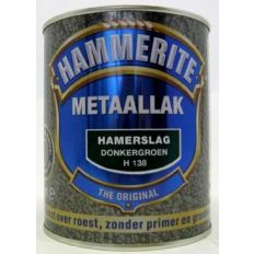 HAMMERITE METAALLAK HAMERSLAG DONKERGROEN (H138) 0,25LTR