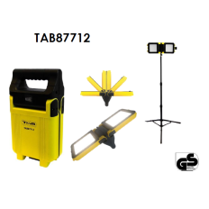 ACCUWERKLAMP OPVOUWBAAR SMD-LED 1800LM 3STND 12-24/230V 87712