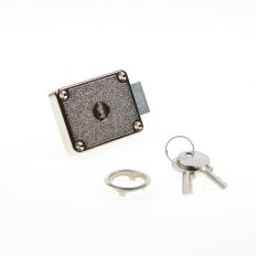 MEUBELSLOT SCHUIFDEURSLOT OPLEG MET CILINDER VERNIKKELD 15-40MM 2820