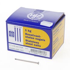 RVS NAGELS PLAT GERUITE KOP 2.7 X 55MM 1KG