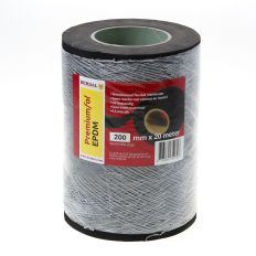 EPDM FOLIE ZWART UV BESTENDIG 200MM X 0.5 X 20 METER