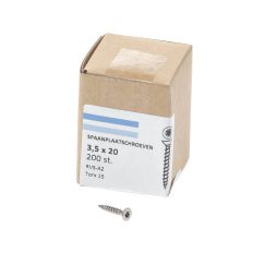 SPAANPLAATSCHROEF RVS-A2 PK TX-15 3.5X20 (200)