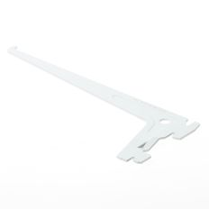 DRAGER ELEMENT ENKEL 2-HAAKS SYS 50 STAAL WIT 20 CM 10105-00201