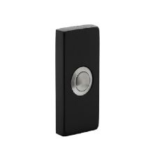 INTERSTEEL DEURBEL RECHTHOEKIG 65X30X10 MM VERDEKT RVS / ZWART