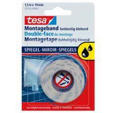 TESA POWERBOND® MONTAGETAPE SPIEGELS 1,5M X 19MM