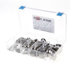 ASSORTIMENTSDOOS RING RVS A2 DIN 125 + DIN 9021