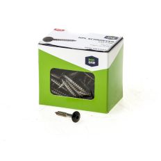 KLEURKOPSCHROEF RVS 4,8X32 R9005 ZWART (100)