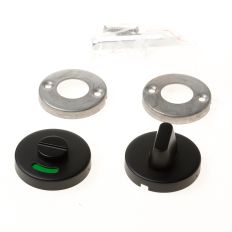 FORMANI TOILET- EN BADKAMERROZET, 10MM DIK, MAT ZWART, LBWC50D, INCL.8MM STIFT