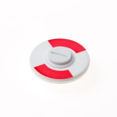 AMI ROOD/WIT INDICATIEPLAATJE, KUNSTSTOF 5 MM.