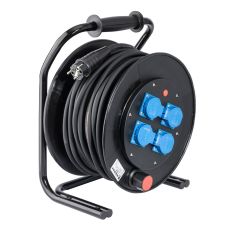 KABELHASPEL 25 M H07RN-F 3G2,5 4X RANDAARDE THERMISCHE BEVEILIGING