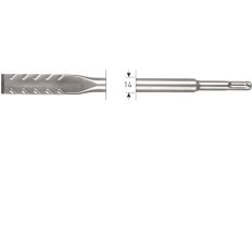 SDS-PLUS VLAKBEITEL, V-BREAKER, 20X250 MM