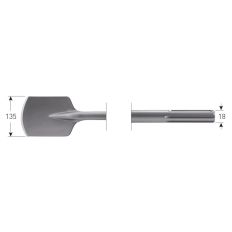 SDS-MAX SCHOPBEITEL SPADE 115X350MM