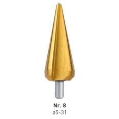 HSS KONISCHE PLAATBOREN SPLITPOINT.NR8 5,0-31,0 TIN