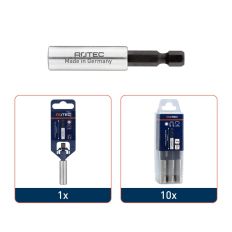 MAGN.BITHOUDER E6,3X60MM - HULS 11,0X35MM, MET C-RING