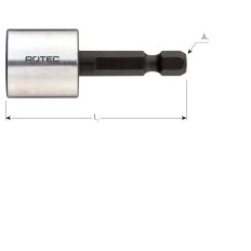 MAGNETISCHE DOPSLEUTEL E 6,3 X 50MM 5,0MM