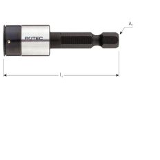 NIET-MAGNETISCHE DOPSLEUTEL E 6,3 X 50MM 5,0MM