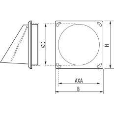 KAPROOSTER MET KLEP Ø150MM KUNSTSTOF BRUIN